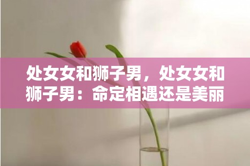 处女女和狮子男，处女女和狮子男：命定相遇还是美丽误会？