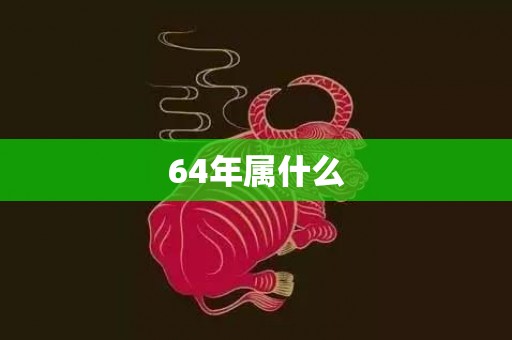 64年属什么
