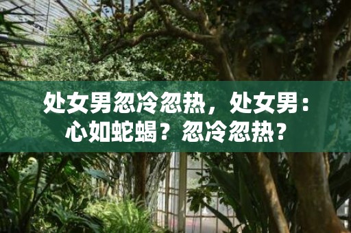 处女男忽冷忽热，处女男：心如蛇蝎？忽冷忽热？