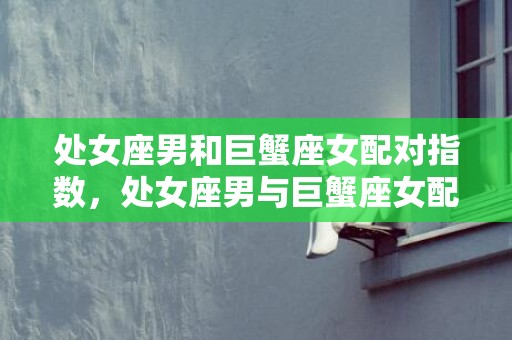 处女座男和巨蟹座女配对指数，处女座男与巨蟹座女配对指数：甜蜜恋情还是命中注定？