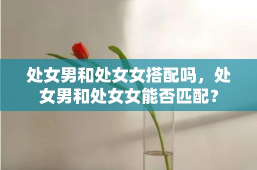 处女男和处女女搭配吗，处女男和处女女能否匹配？