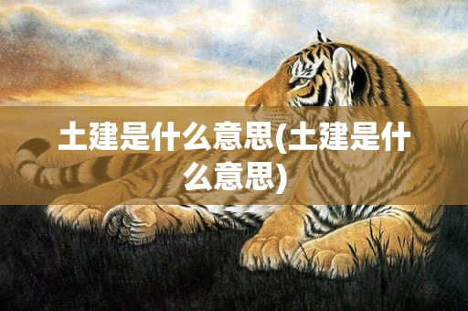土建是什么意思(土建是什么意思)