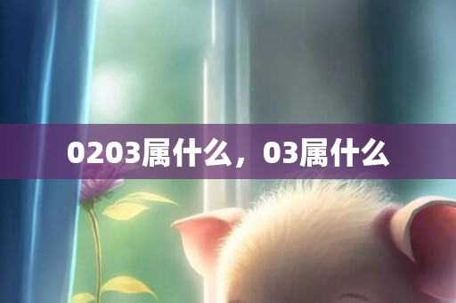 0203属什么，03属什么