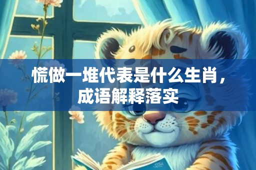 慌做一堆代表是什么生肖，成语解释落实
