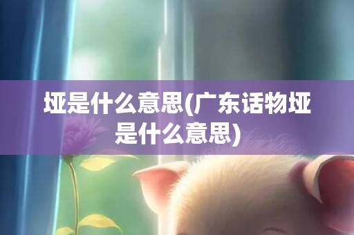 垭是什么意思(广东话物垭是什么意思)
