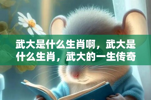 武大是什么生肖啊，武大是什么生肖，武大的一生传奇