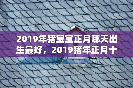 2019年猪宝宝正月哪天出生最好，2019猪年正月十一五行缺木女孩如何起名？