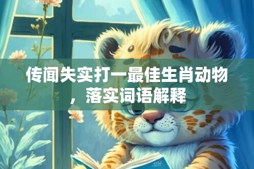传闻失实打一最佳生肖动物，落实词语解释