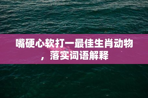 嘴硬心软打一最佳生肖动物，落实词语解释