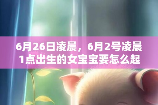 6月26日凌晨，6月2号凌晨1点出生的女宝宝要怎么起名字