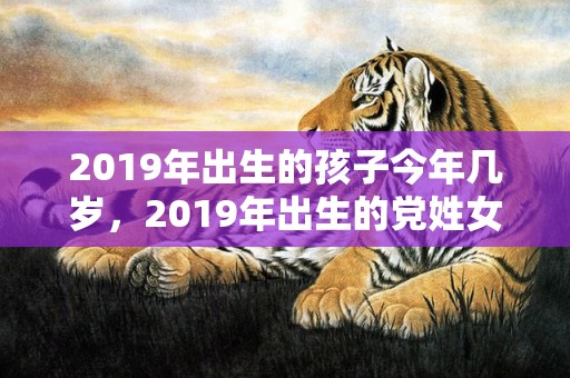 2019年出生的孩子今年几岁，2019年出生的党姓女宝宝怎么起名字，姓党女孩寓意好的名字
