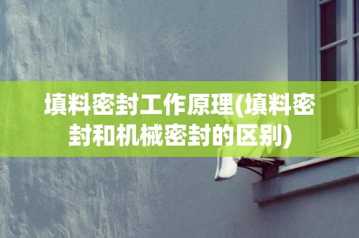 填料密封工作原理(填料密封和机械密封的区别)