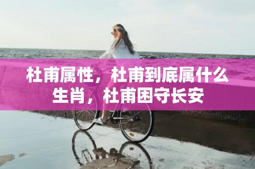 杜甫属性，杜甫到底属什么生肖，杜甫困守长安