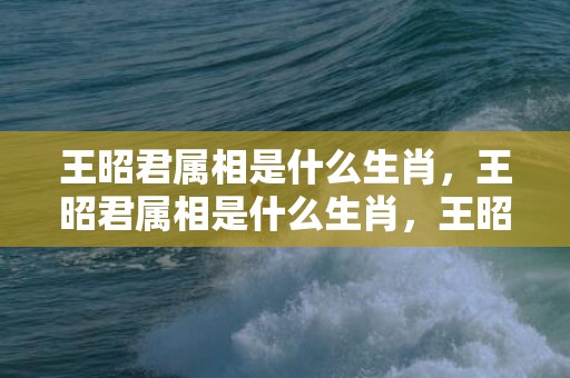 王昭君属相是什么生肖，王昭君属相是什么生肖，王昭君平沙落雁