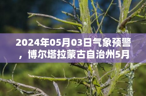 2024年05月03日气象预警，博尔塔拉蒙古自治州5月3日周五天气预报 大部晴转多云