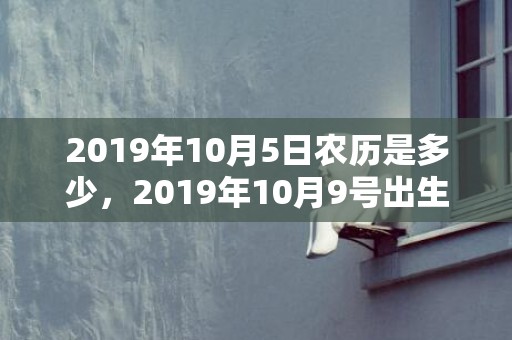 2019年10月5日农历是多少，2019年10月9号出生的女孩怎么起名字，五行属什么