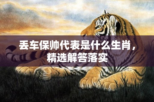 丢车保帅代表是什么生肖，精选解答落实
