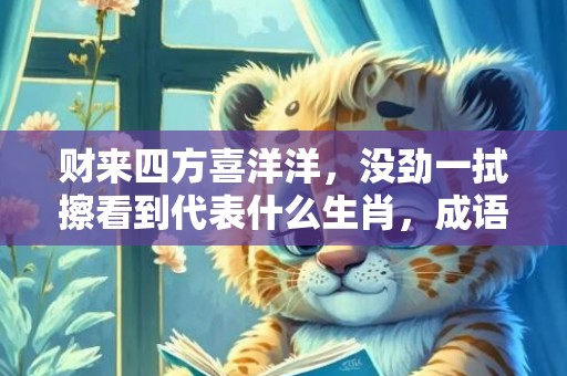 财来四方喜洋洋，没劲一拭擦看到代表什么生肖，成语解释落实