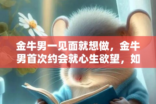 金牛男一见面就想做，金牛男首次约会就心生欲望，如何处理？