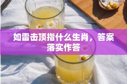 如雷击顶指什么生肖，答案落实作答