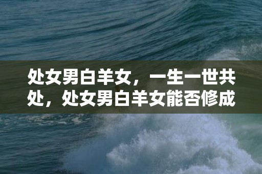 处女男白羊女，一生一世共处，处女男白羊女能否修成正果？
