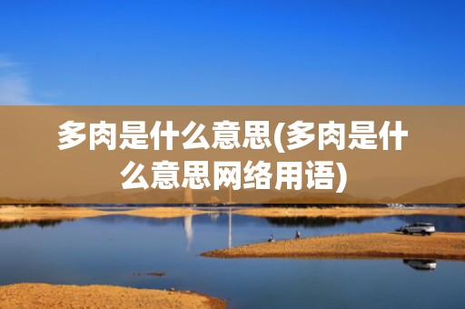 多肉是什么意思(多肉是什么意思网络用语)