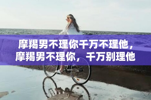 摩羯男不理你千万不理他，摩羯男不理你，千万别理他！