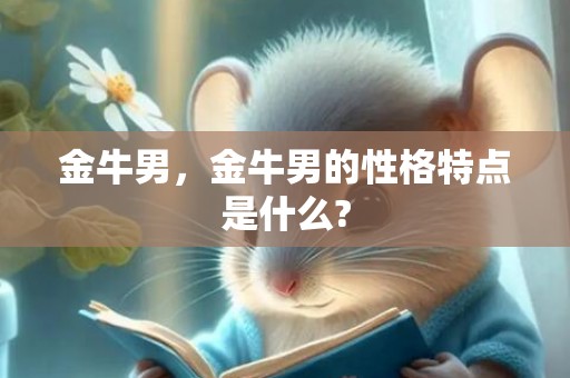 金牛男，金牛男的性格特点是什么?