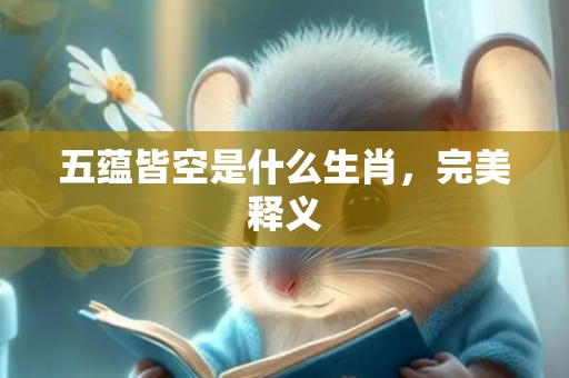 五蕴皆空是什么生肖，完美释义