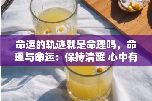 命运的轨迹就是命理吗，命理与命运：保持清醒 心中有数