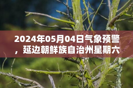2024年05月04日气象预警，延边朝鲜族自治州星期六晴最高温度31度