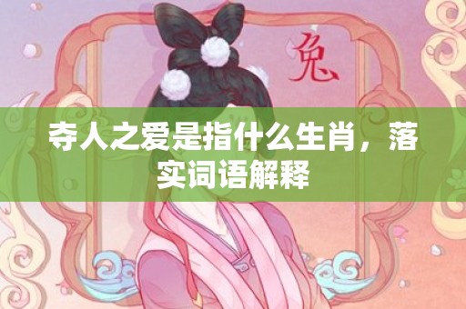 夺人之爱是指什么生肖，落实词语解释