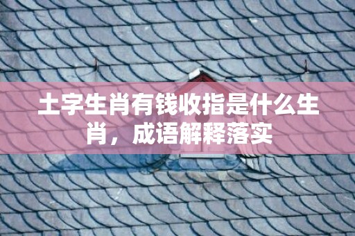 土字生肖有钱收指是什么生肖，成语解释落实