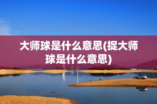 大师球是什么意思(捉大师球是什么意思)