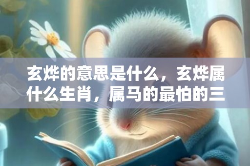 玄烨的意思是什么，玄烨属什么生肖，属马的最怕的三个生肖