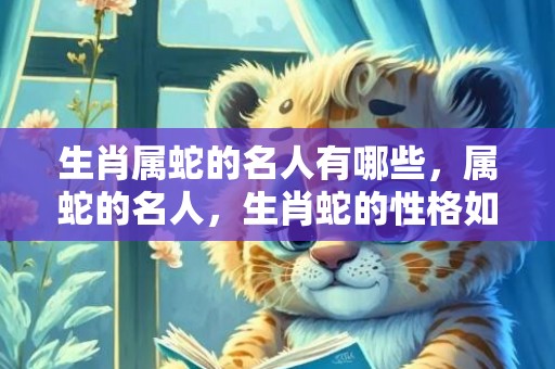 生肖属蛇的名人有哪些，属蛇的名人，生肖蛇的性格如何