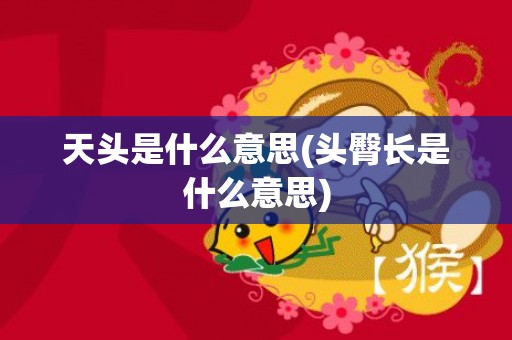 天头是什么意思(头臀长是什么意思)
