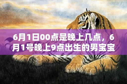 6月1日00点是晚上几点，6月1号晚上9点出生的男宝宝怎么起名字，用什么字好