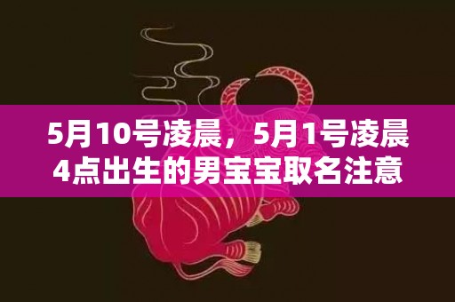 5月10号凌晨，5月1号凌晨4点出生的男宝宝取名注意事项
