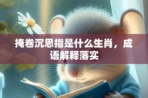 掩卷沉思指是什么生肖，成语解释落实