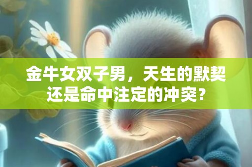金牛女双子男，天生的默契还是命中注定的冲突？