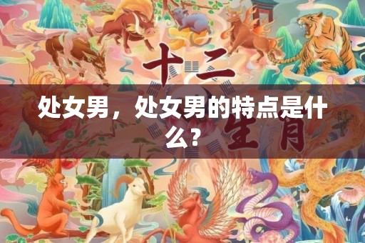 处女男，处女男的特点是什么？
