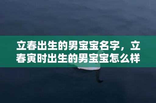 立春出生的男宝宝名字，立春寅时出生的男宝宝怎么样起名字