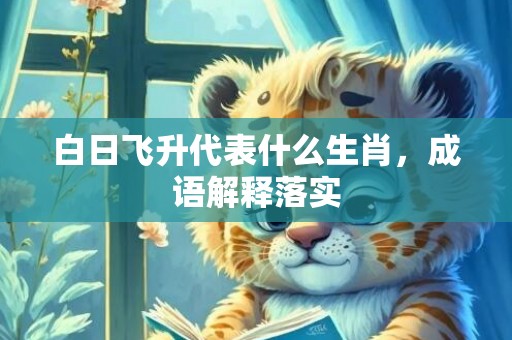 白日飞升代表什么生肖，成语解释落实
