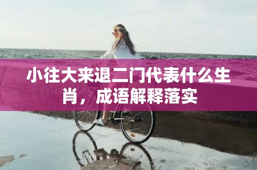 小往大来退二门代表什么生肖，成语解释落实