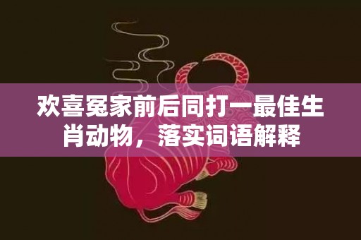 欢喜冤家前后同打一最佳生肖动物，落实词语解释