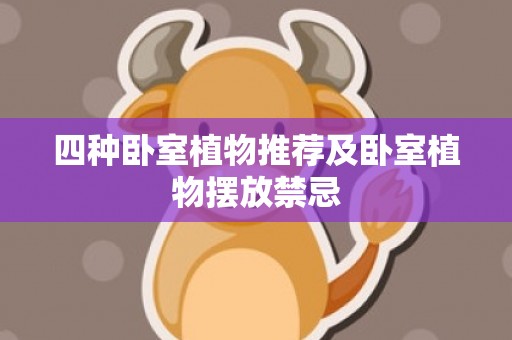 四种卧室植物推荐及卧室植物摆放禁忌