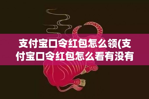 支付宝口令红包怎么领(支付宝口令红包怎么看有没有领取)