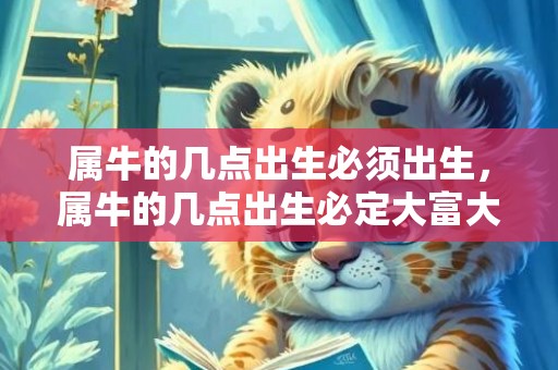 属牛的几点出生必须出生，属牛的几点出生必定大富大贵