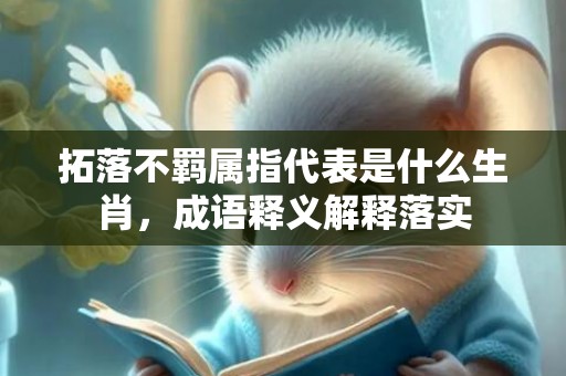 拓落不羁属指代表是什么生肖，成语释义解释落实